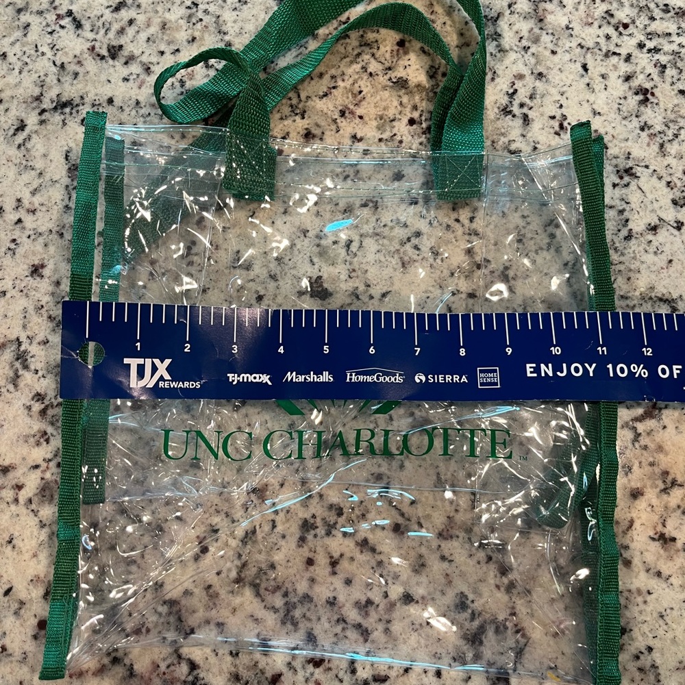  Unc Charlotte Clear Tote Stadium Bag New Condition Gem